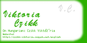 viktoria czikk business card